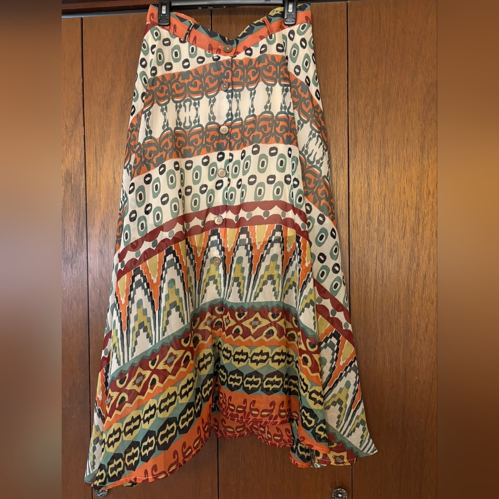 Truly4you Multicolor Patterned Maxi Skirt